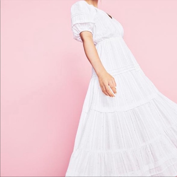 Betsey Johnson spectator puff sleeve midi dress M - Picture 2 of 11